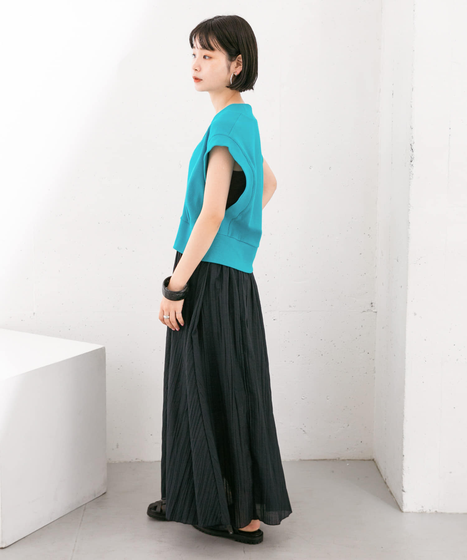  「シアーボリュームフレアスカート」|スカート|