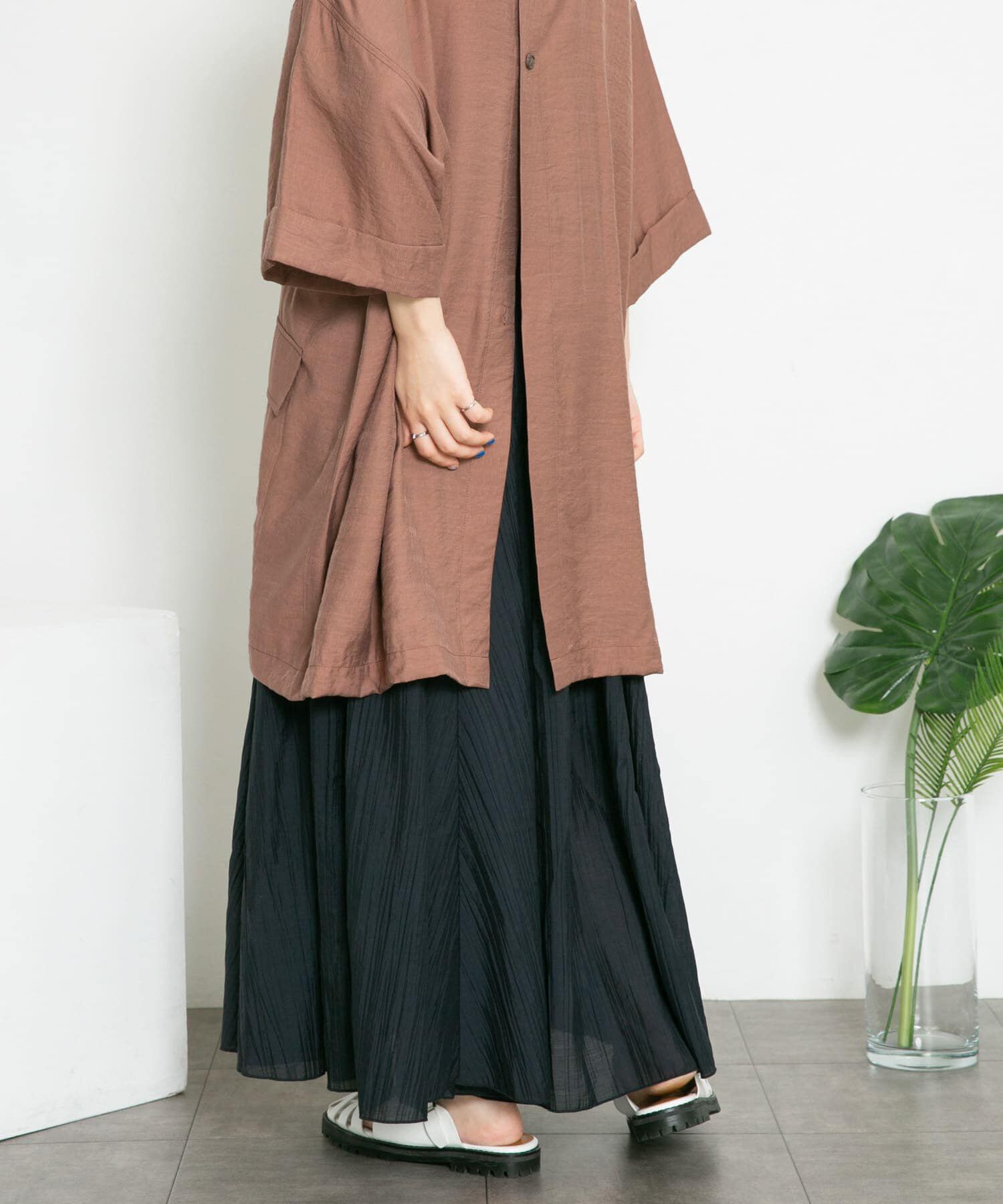  「シアーボリュームフレアスカート」|スカート|