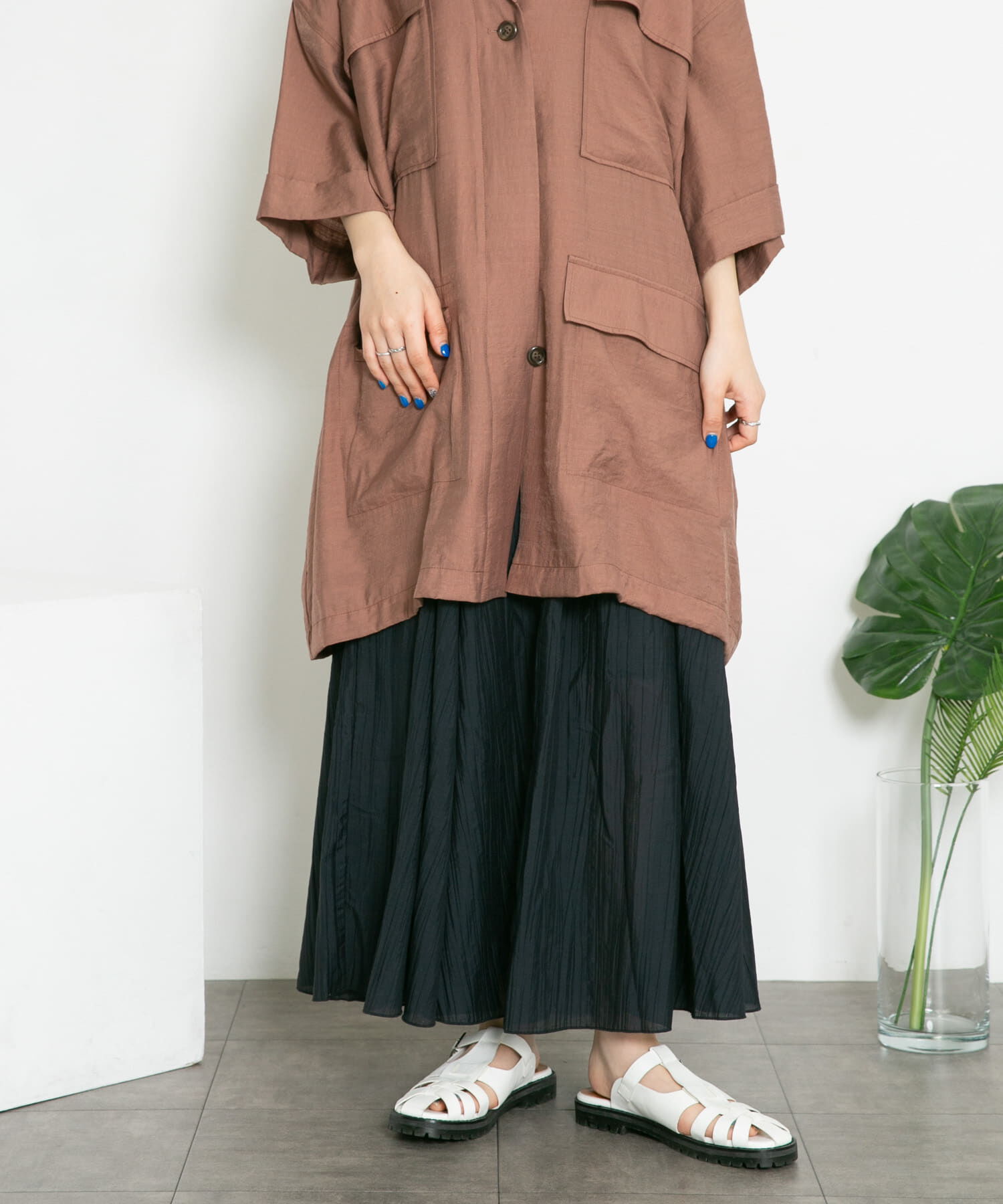  「シアーボリュームフレアスカート」|スカート|