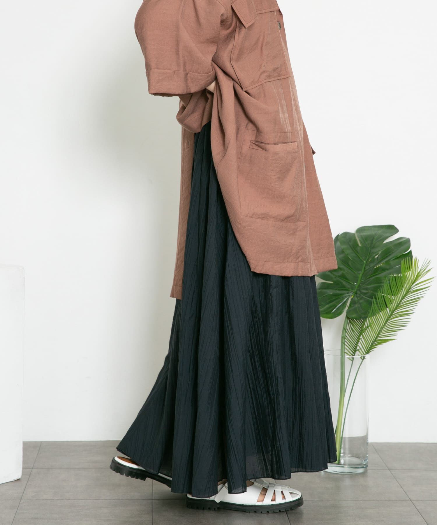  「シアーボリュームフレアスカート」|スカート|