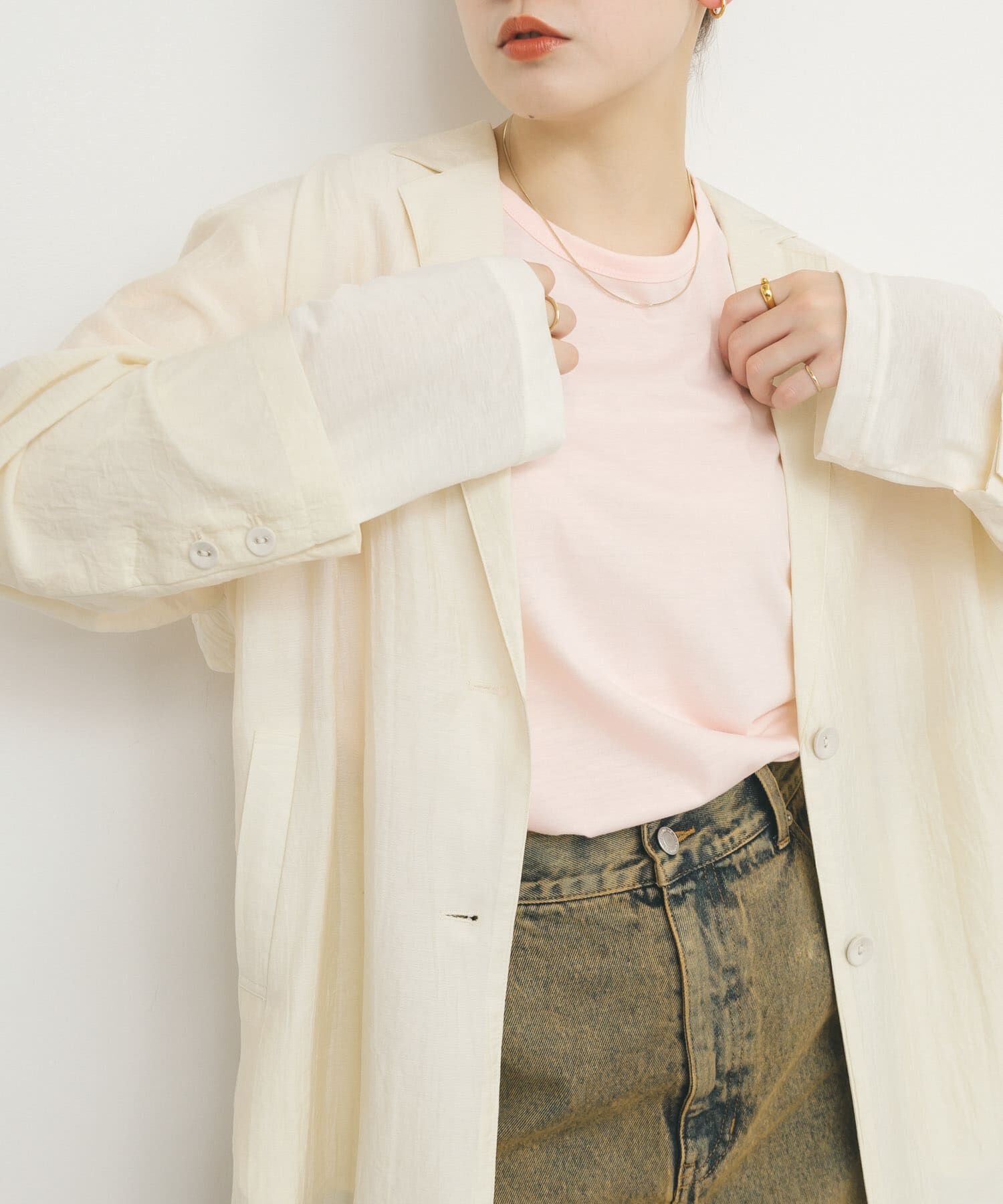  「シアースイッチングラグランTEE」|Tシャツ・カットソー|