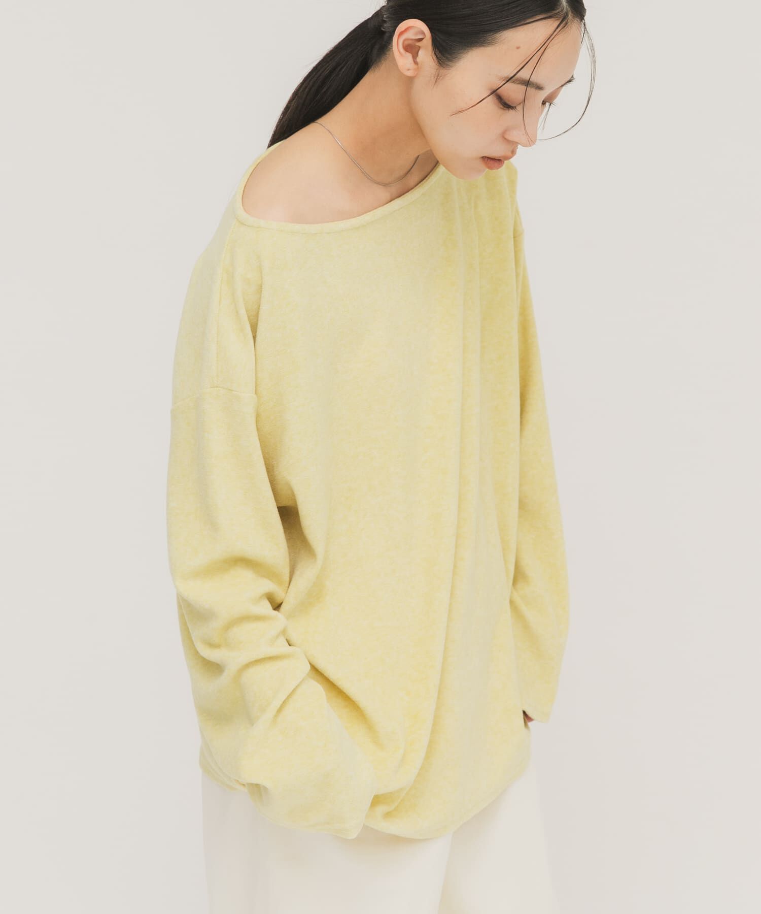  「ショルダータックプルオーバー」|Tシャツ・カットソー|イエロー系その他