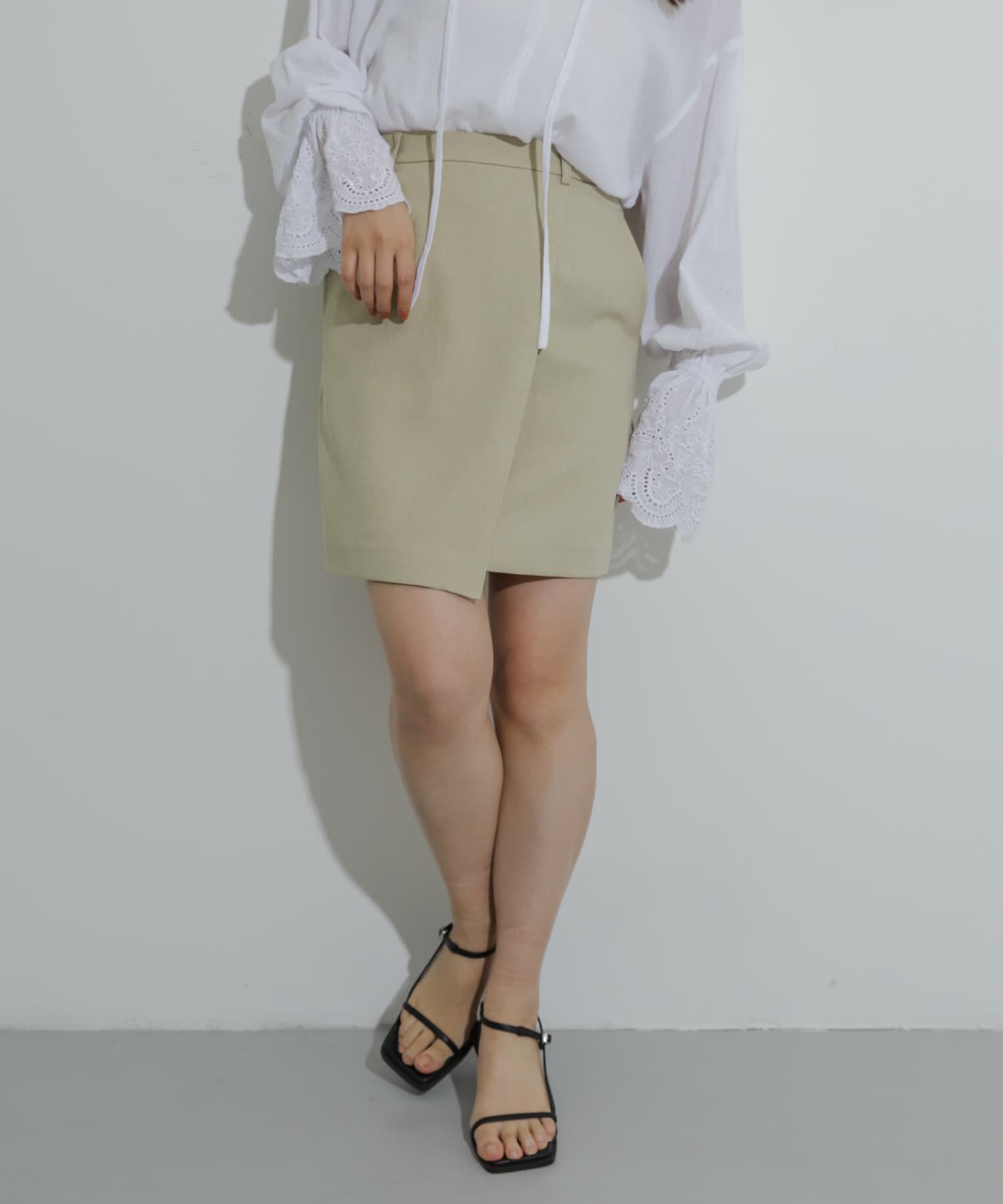 SENSE OF PLACE by URBAN RESEARCH「ラップミニスカート」|スカート|