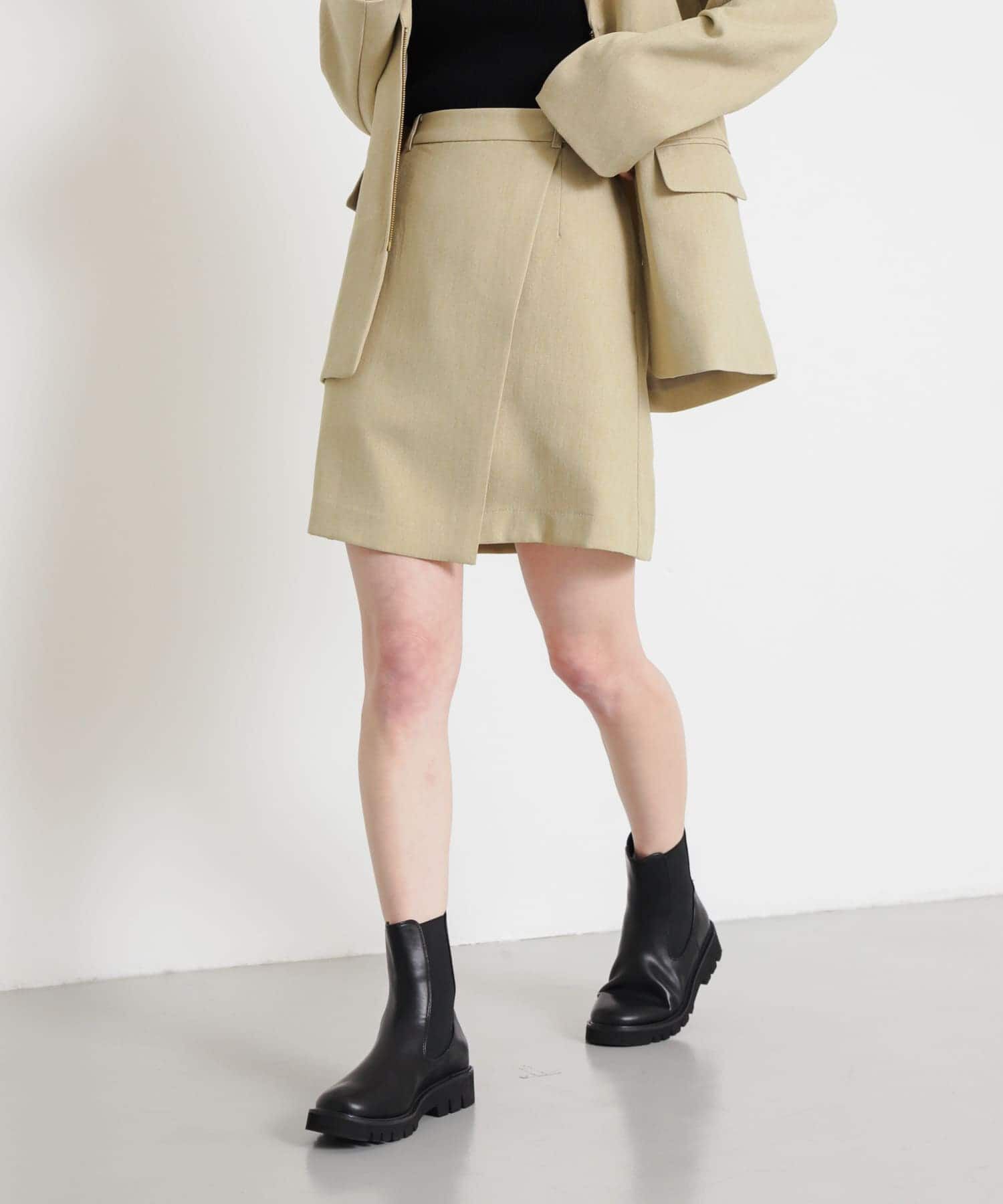 SENSE OF PLACE by URBAN RESEARCH「ラップミニスカート」|スカート|