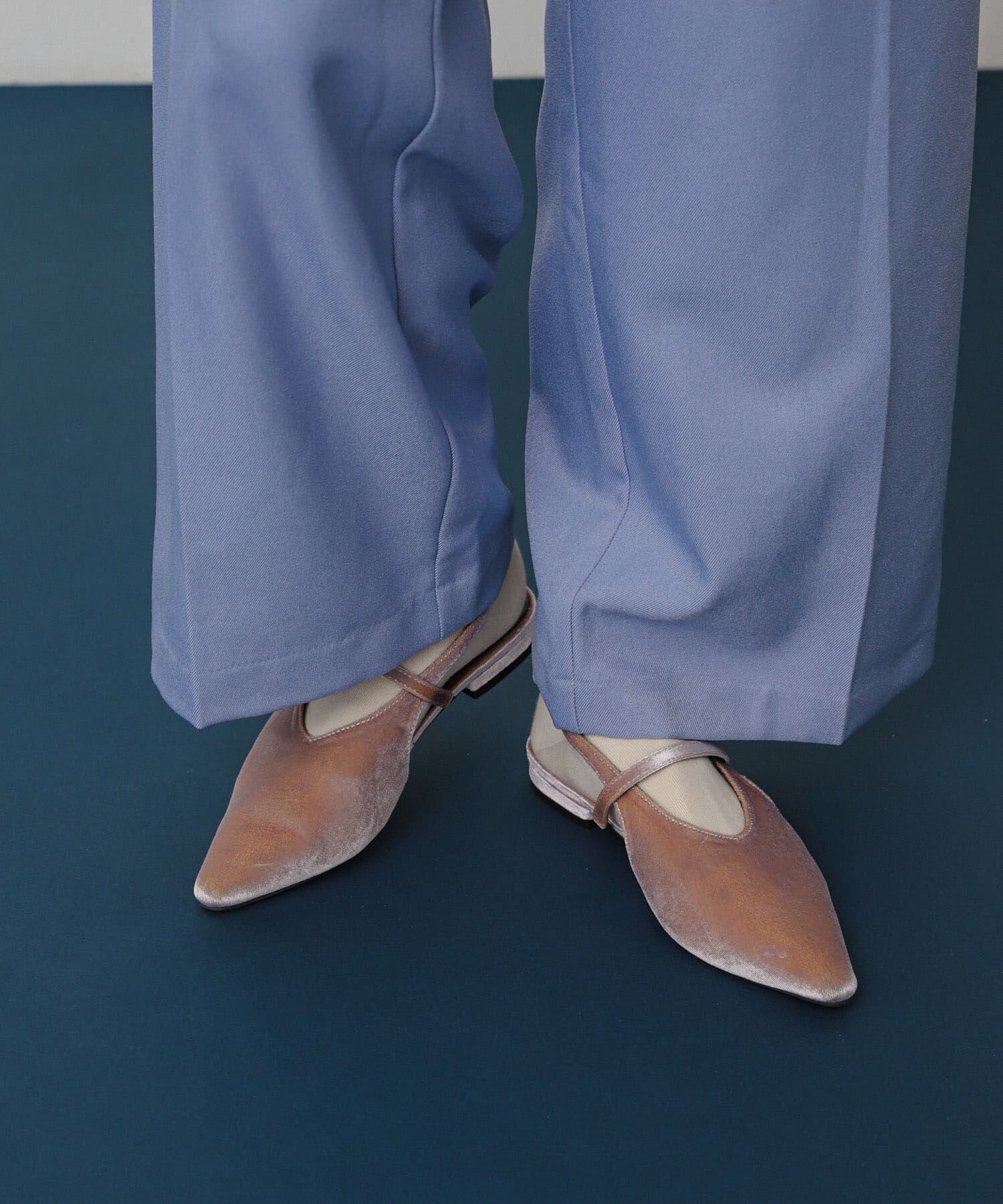 SENSE OF PLACE by URBAN RESEARCH「ベロアポインテッドシューズ」|パンプス|ライトピンク