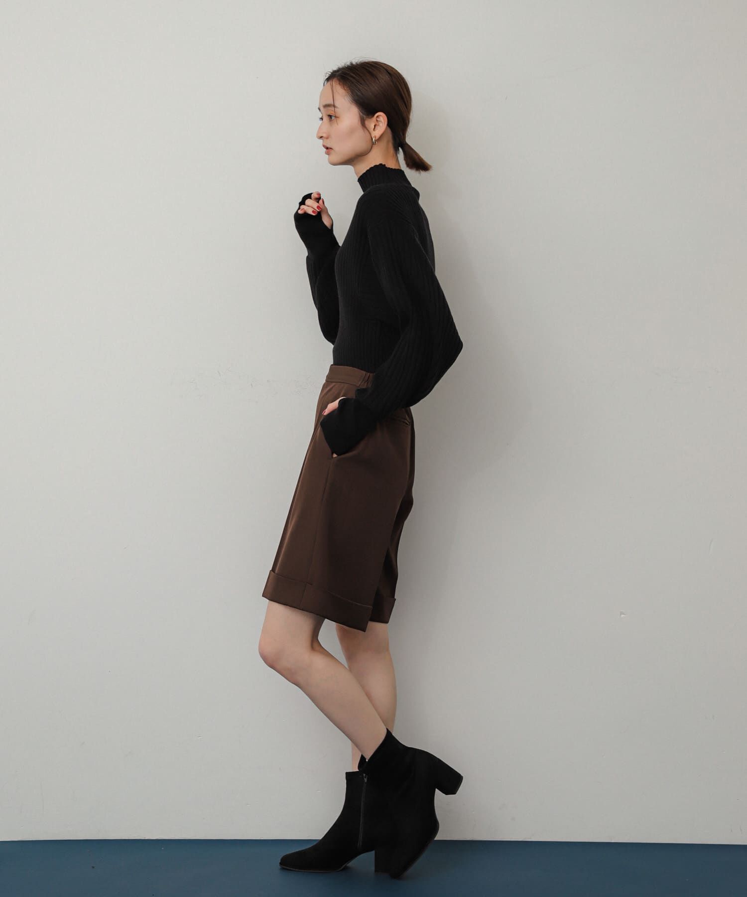 SENSE OF PLACE by URBAN RESEARCH「『消臭』スクエアトウセンターシームストレッチブーツ」|ショートブーツ|