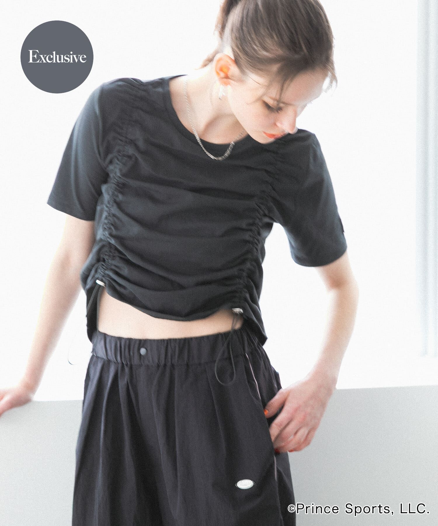 SENSE OF PLACE by URBAN RESEARCH「『別注』prince　ドロストカットトップ」|Tシャツ・カットソー|チャコールグレー