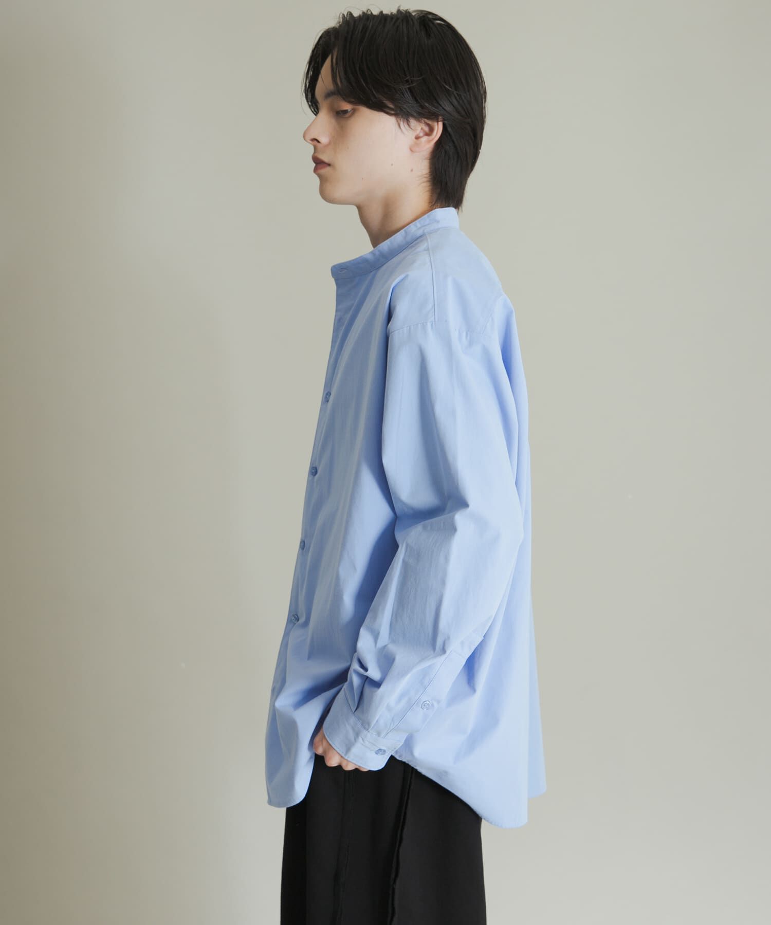 SENSE OF PLACE by URBAN RESEARCH「ピーチブロードバンドカラーロングスリーブシャツ」|シャツ・ブラウス|