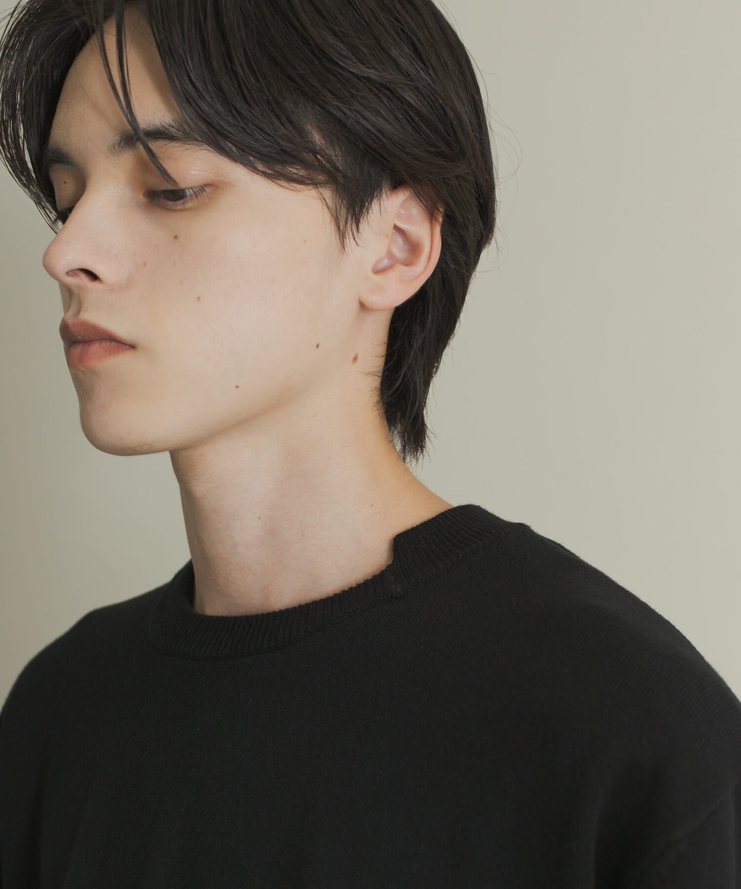 SENSE OF PLACE by URBAN RESEARCH「アシメクルーネックニット」|ニット・セーター|