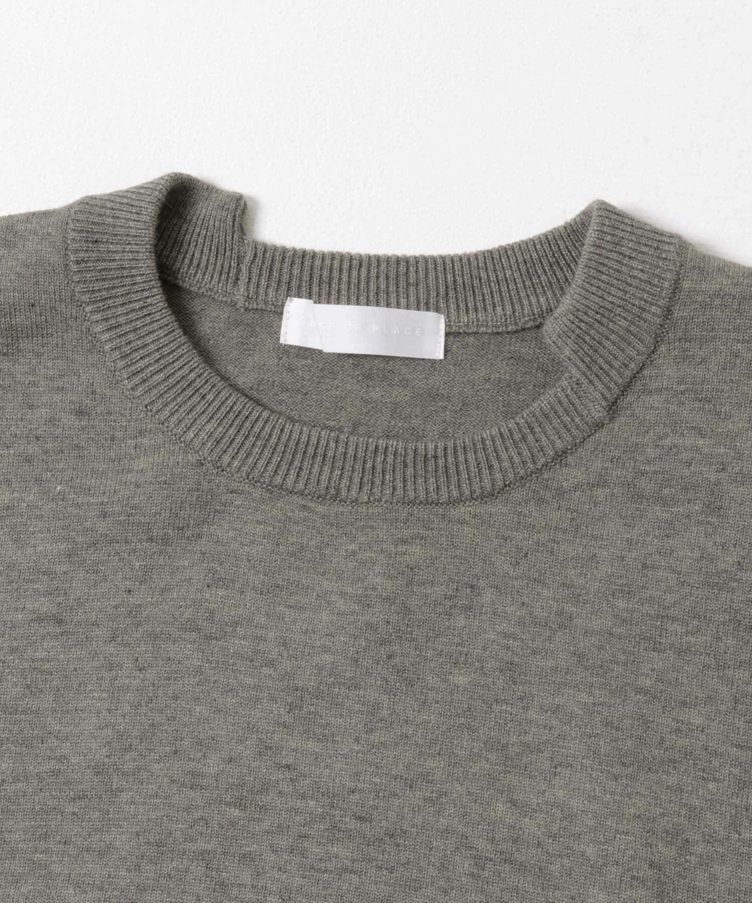 SENSE OF PLACE by URBAN RESEARCH「アシメクルーネックニット」|ニット・セーター|