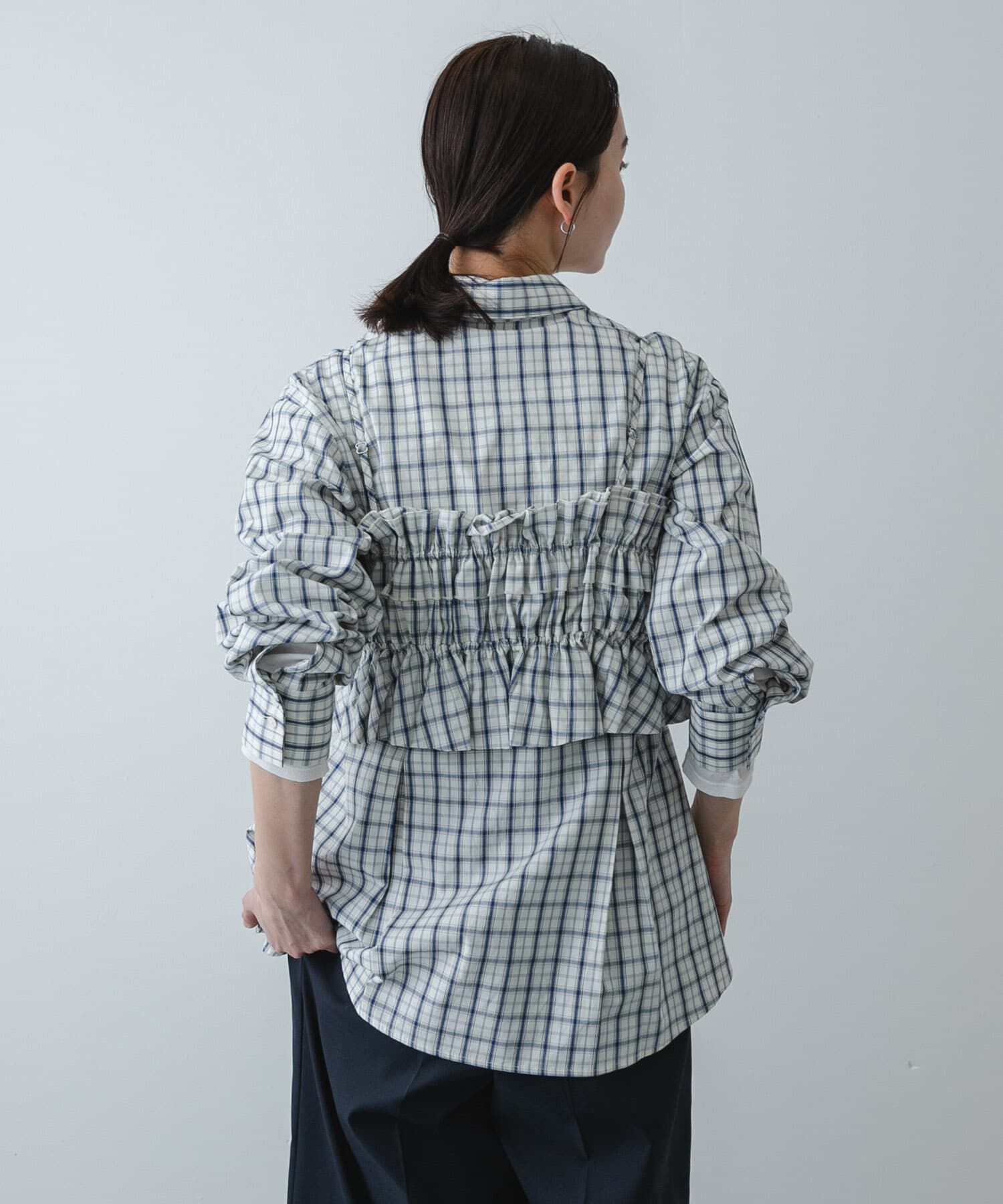 SENSE OF PLACE by URBAN RESEARCH「シャーリングビスチェセットシャツ」|Tシャツ・カットソー|
