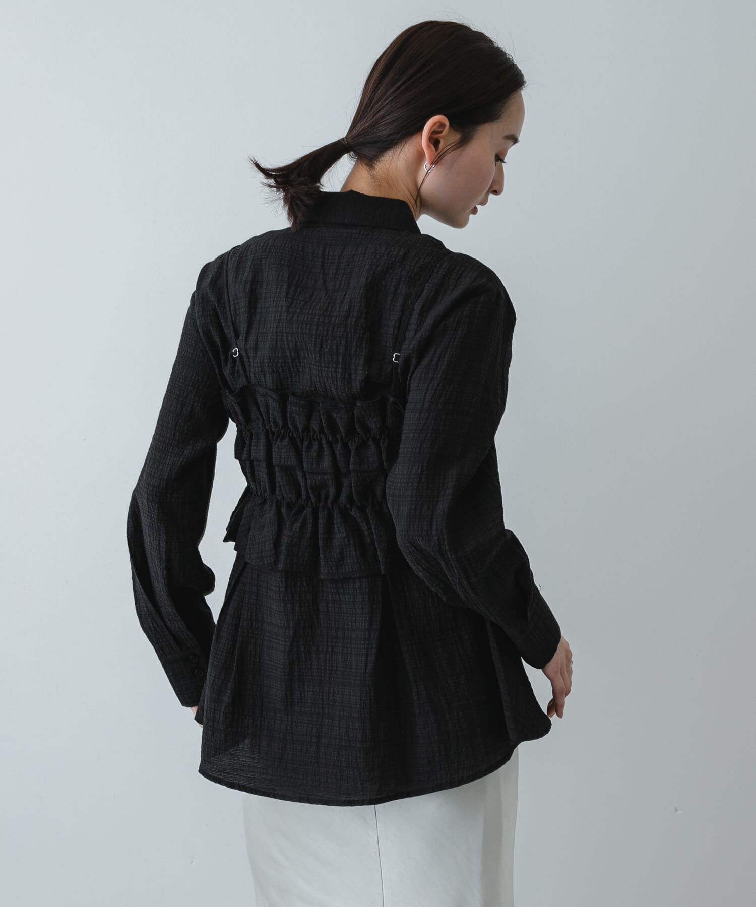 SENSE OF PLACE by URBAN RESEARCH「シャーリングビスチェセットシャツ」|Tシャツ・カットソー|