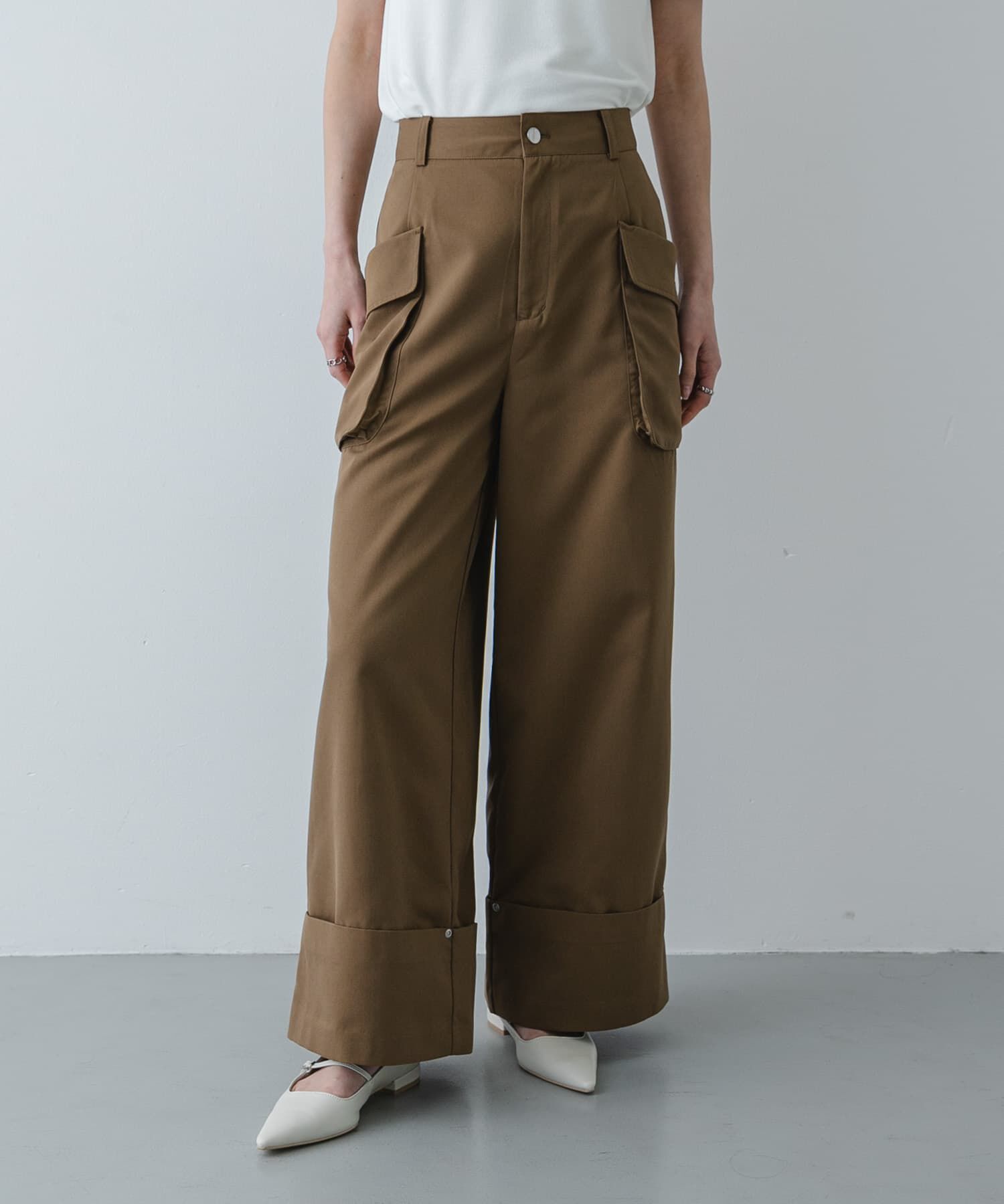 SENSE OF PLACE by URBAN RESEARCH「ロールアップポケットワイドパンツ」|その他|ベージュ