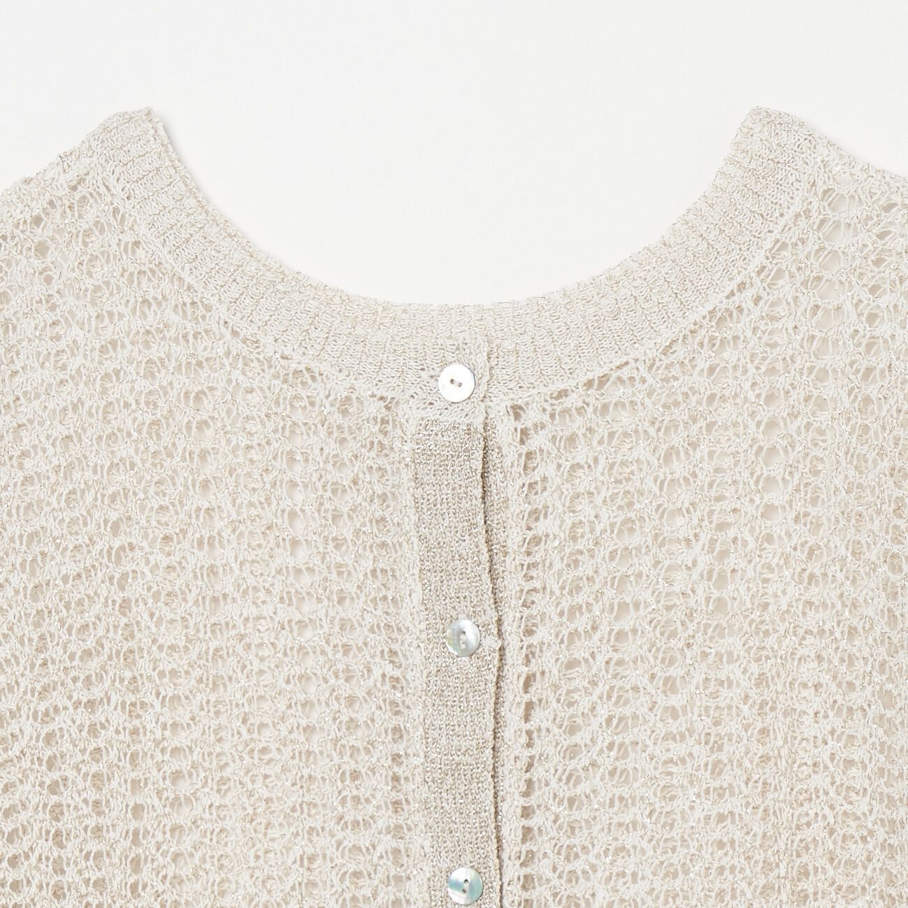 HELIOPOLE「HELIOPOLE GLITTER CROCHET 2WAY KNIT」|ニット・セーター|