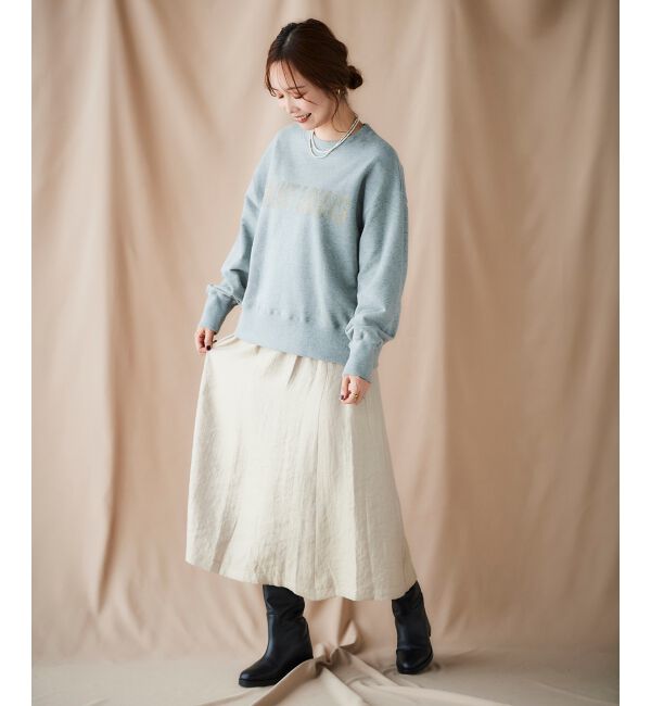 le.coeur blanc「シャイニータックギャザースカート」|スカート|