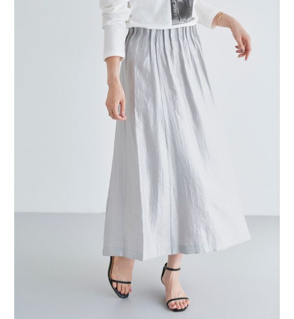 le.coeur blanc「シャイニータックギャザースカート」|スカート|