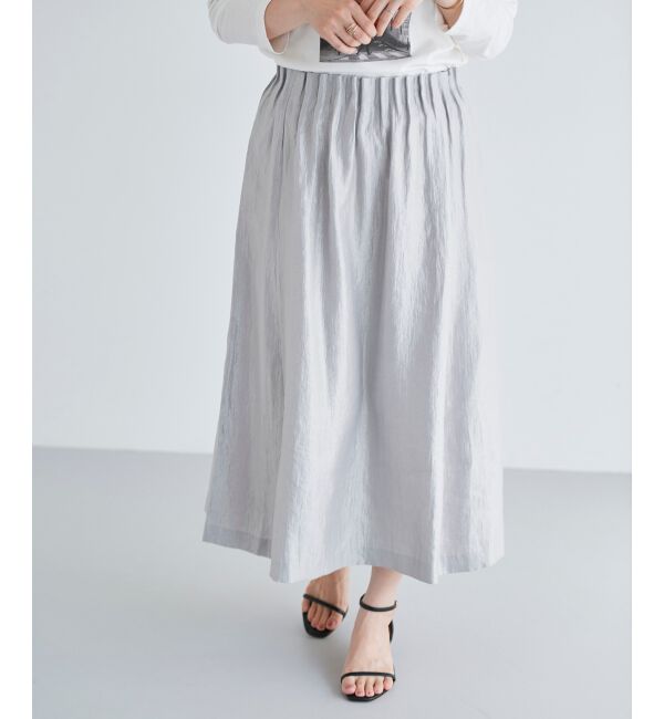le.coeur blanc「シャイニータックギャザースカート」|スカート|