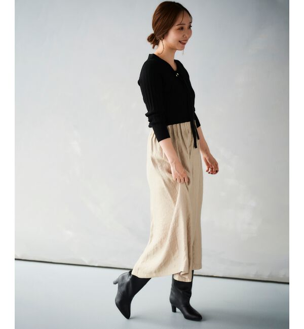 le.coeur blanc「シャイニータックギャザースカート」|スカート|