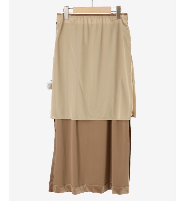 le.coeur blanc「ベロアサイドスリットスカート」|スカート|