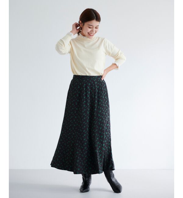 le.coeur blanc「フラワージャガードマーメイドスカート」|スカート|