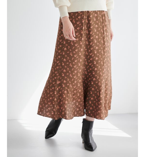 le.coeur blanc「フラワージャガードマーメイドスカート」|スカート|