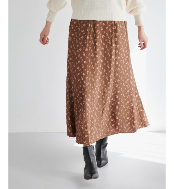le.coeur blanc「フラワージャガードマーメイドスカート」|スカート|
