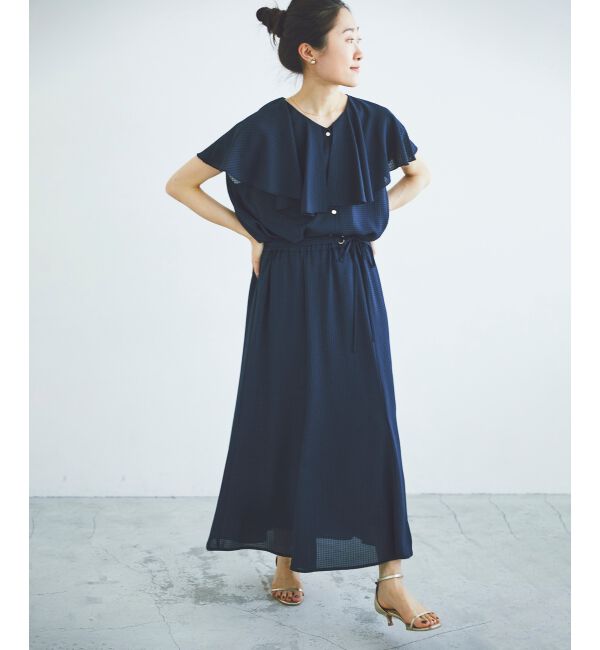 le.coeur blanc「シアーギンガムマーメイドスカート」|スカート|