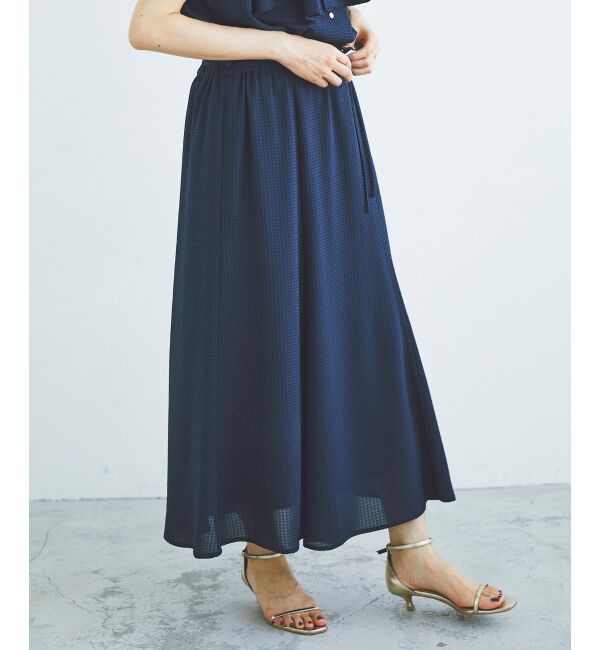 le.coeur blanc「シアーギンガムマーメイドスカート」|スカート|
