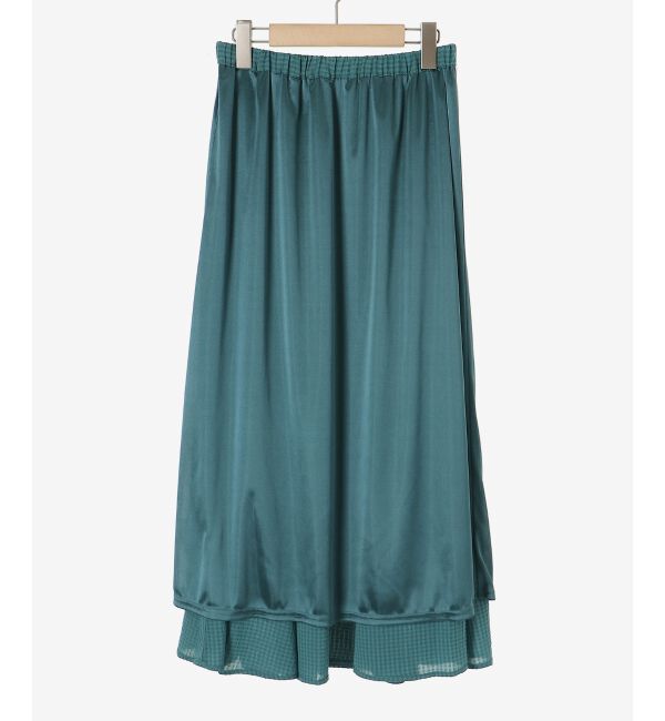 le.coeur blanc「シアーギンガムマーメイドスカート」|スカート|