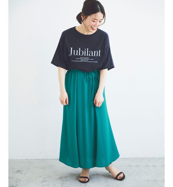 le.coeur blanc「シアーギンガムマーメイドスカート」|スカート|