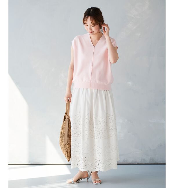 le.coeur blanc「《手洗い可能》ガーターアミコクーンシルエットニット」|ニット・セーター|