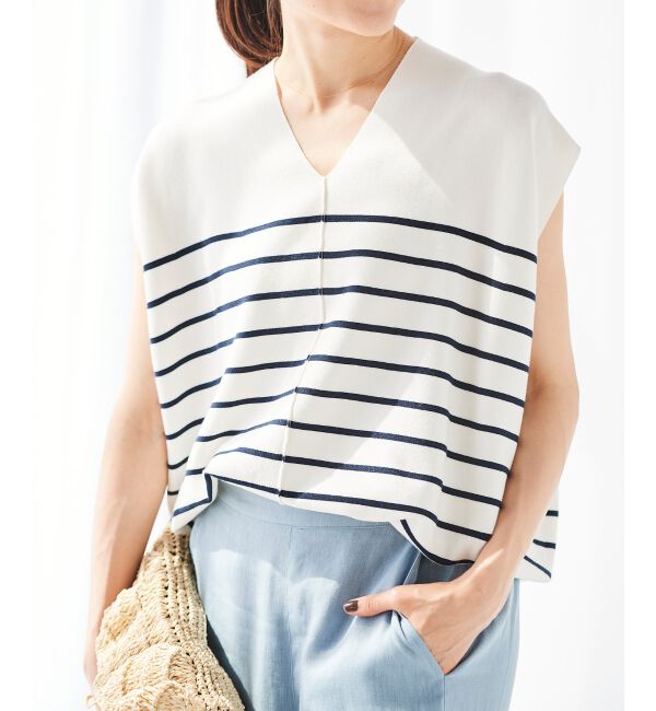 le.coeur blanc「《手洗い可能》ガーターアミコクーンシルエットニット」|ニット・セーター|