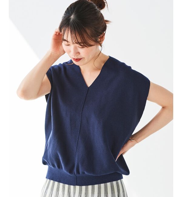 le.coeur blanc「《手洗い可能》ガーターアミコクーンシルエットニット」|ニット・セーター|