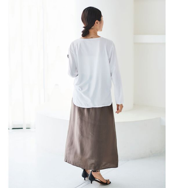 le.coeur blanc「《手洗い可能》ラウンドヘムカットソープルオーバー」|Tシャツ・カットソー|