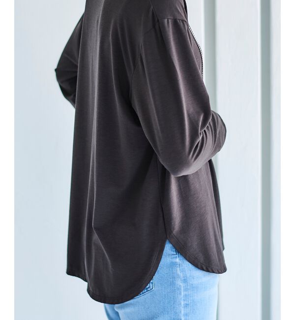 le.coeur blanc「《手洗い可能》ラウンドヘムカットソープルオーバー」|Tシャツ・カットソー|