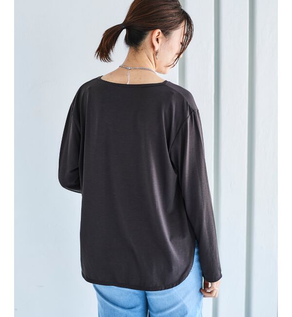 le.coeur blanc「《手洗い可能》ラウンドヘムカットソープルオーバー」|Tシャツ・カットソー|