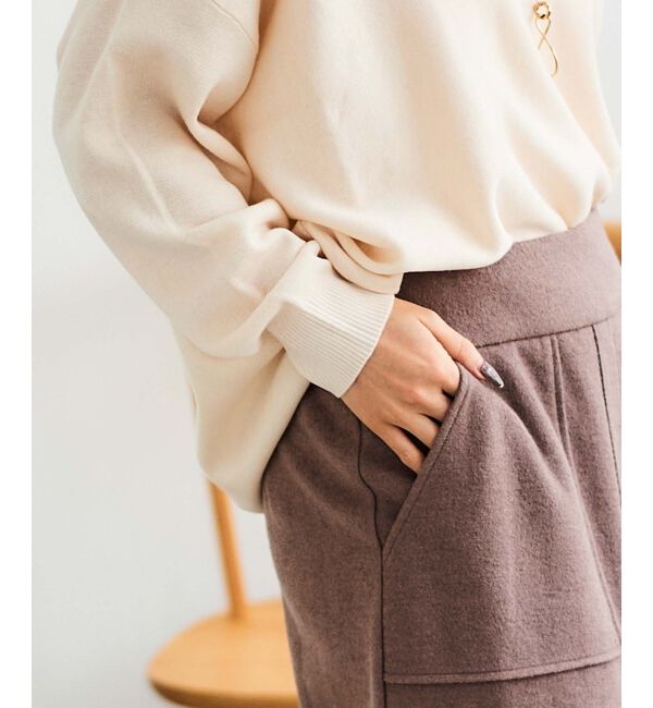 le.coeur blanc「ブークレポケットスカート」|スカート|