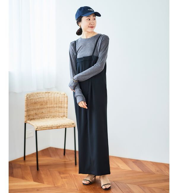 le.coeur blanc「《手洗い可能》シアーリブロングスリーブTシャツ」|Tシャツ・カットソー|