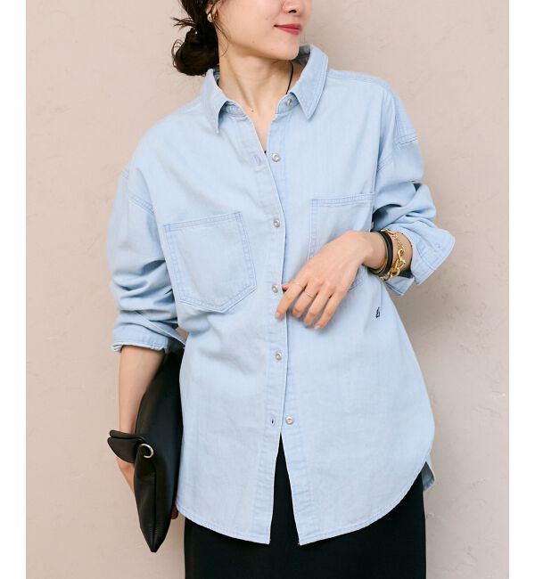  「エンブロイダリーカラーオーバーシャツ」|シャツ・ブラウス|