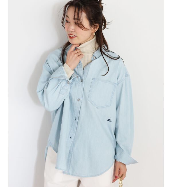  「エンブロイダリーカラーオーバーシャツ」|シャツ・ブラウス|