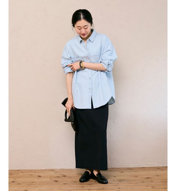  「エンブロイダリーカラーオーバーシャツ」|シャツ・ブラウス|