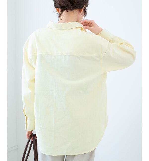  「エンブロイダリーカラーオーバーシャツ」|シャツ・ブラウス|