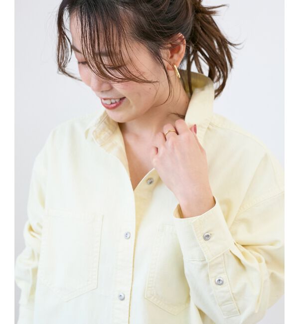  「エンブロイダリーカラーオーバーシャツ」|シャツ・ブラウス|