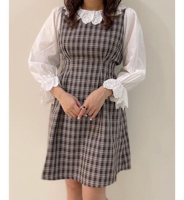 MAJESTICLEGON「ガーリークラシックミニワンピ」|ワンピース|