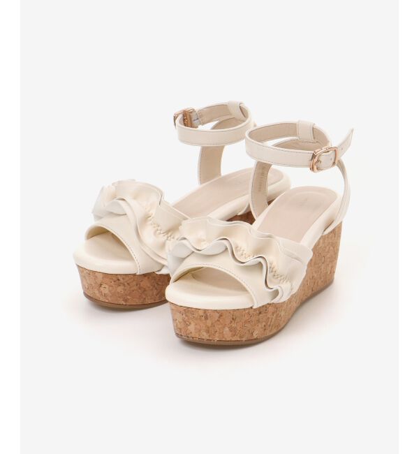 MAJESTICLEGON「フカフカフリルサンダル」|サンダル|