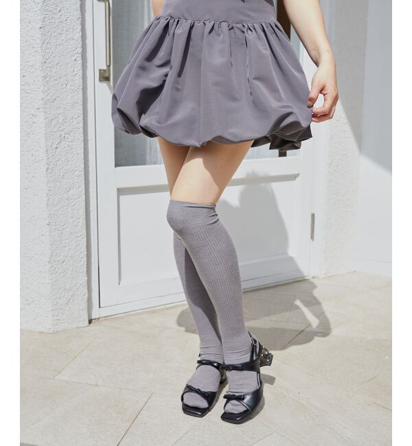 MAJESTICLEGON「クリアビジューヒールリボンサンダル」|サンダル|