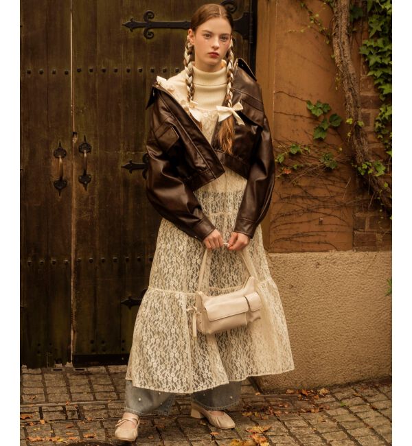 MAJESTICLEGON「レディギャザーストラップパンプス」|パンプス|