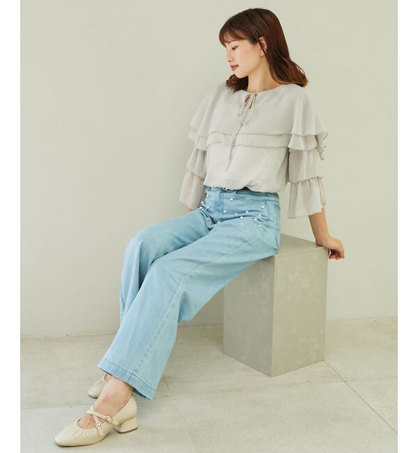 MAJESTICLEGON「レディギャザーストラップパンプス」|パンプス|