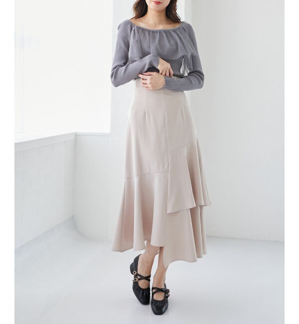 MAJESTICLEGON「レディギャザーストラップパンプス」|パンプス|