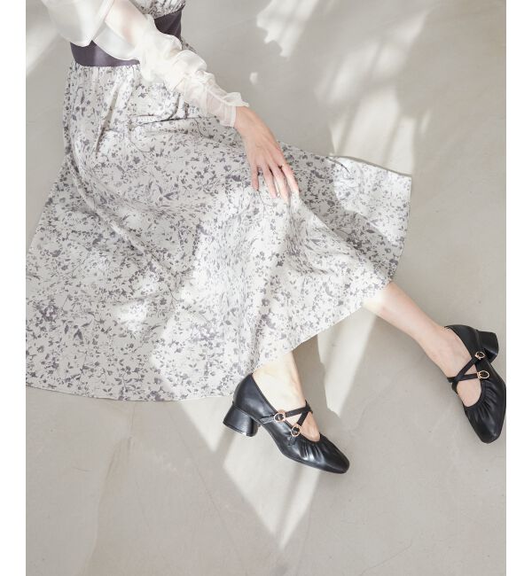 MAJESTICLEGON「レディギャザーストラップパンプス」|パンプス|